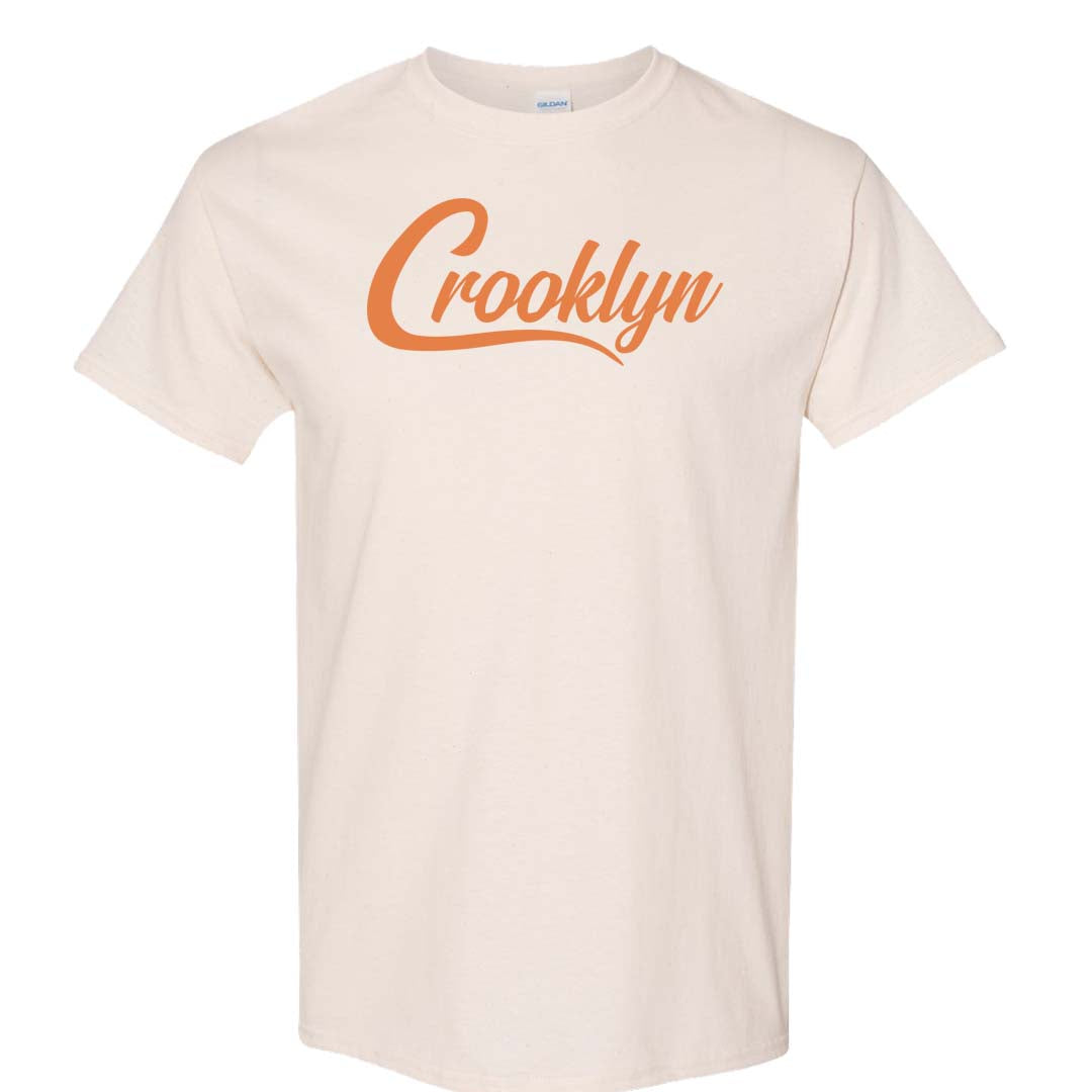 Peach Cream White Low Dunks T Shirt | Crooklyn, Natural