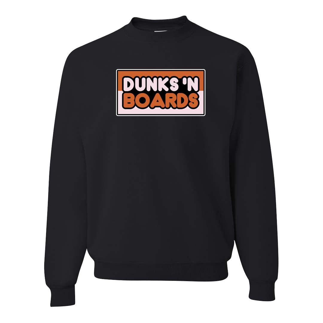 Peach Cream White Low Dunks Crewneck Sweatshirt | Dunks N Boards, Black