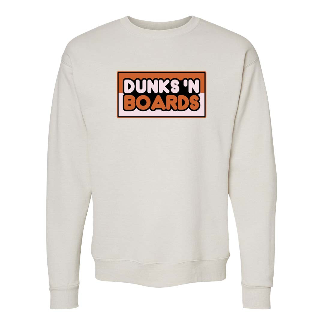 Peach Cream White Low Dunks Crewneck Sweatshirt | Dunks N Boards, Sand