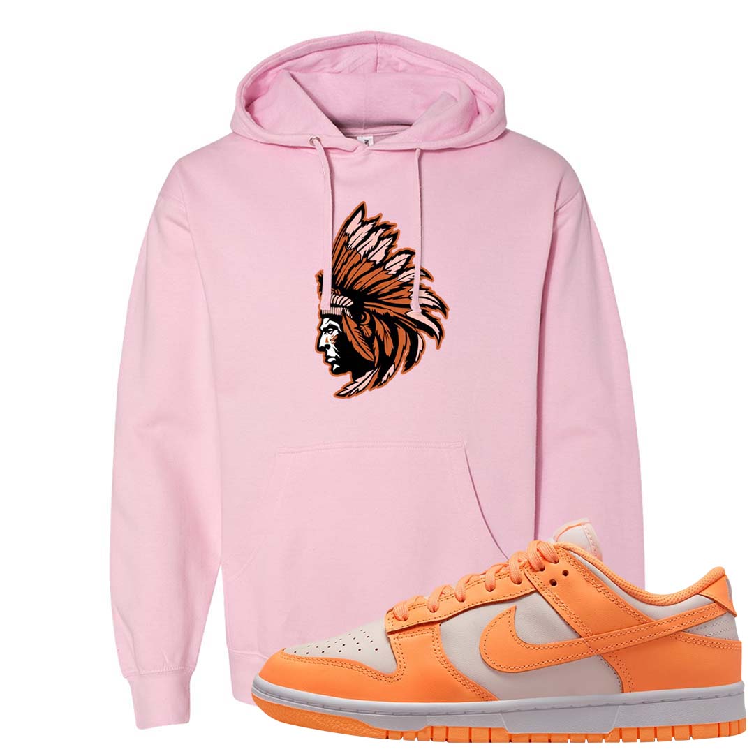 Peach Cream White Low Dunks Hoodie | Indian Chief, Light Pink