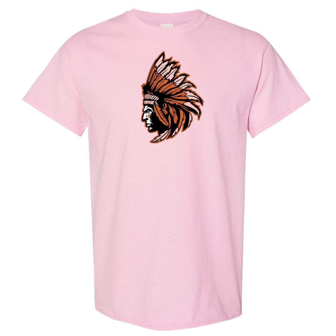 Peach Cream White Low Dunks T Shirt | Indian Chief, Light Pink