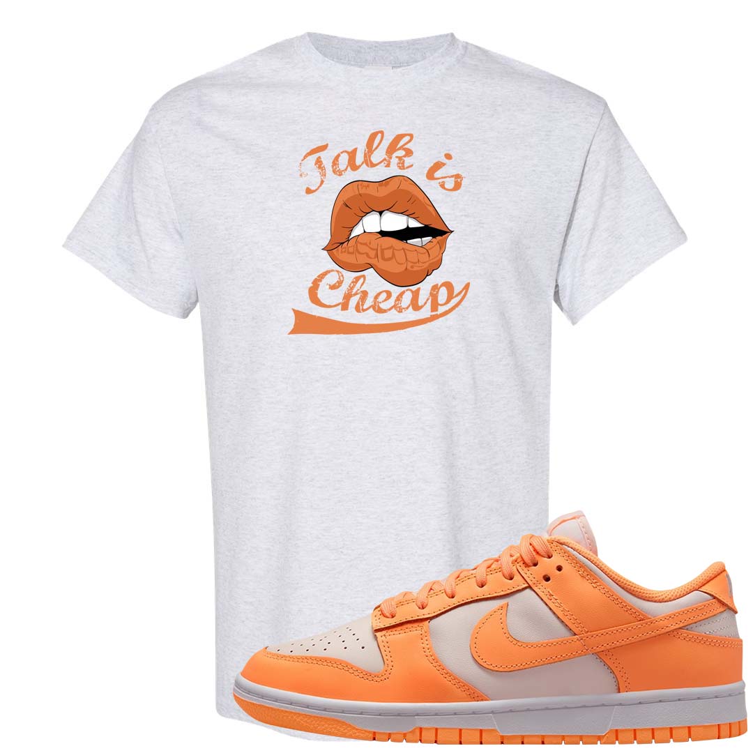 Peach Cream White Low Dunks T Shirt | Talk Lips, Ash