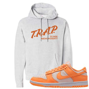 Peach Cream White Low Dunks Hoodie | Trap To Rise Above Poverty, Ash