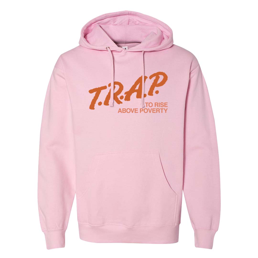 Peach Cream White Low Dunks Hoodie | Trap To Rise Above Poverty, Light Pink