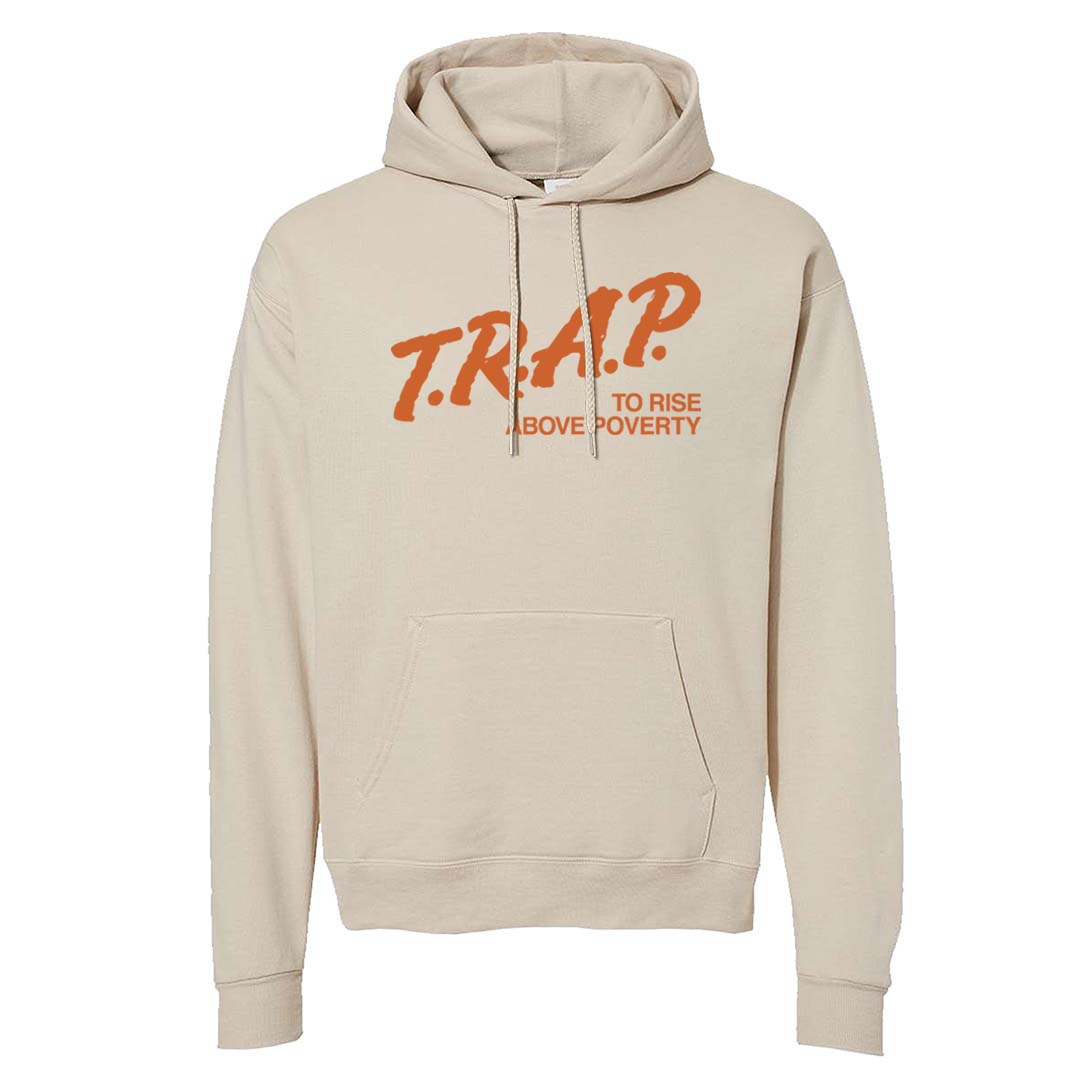 Peach Cream White Low Dunks Hoodie | Trap To Rise Above Poverty, Sand