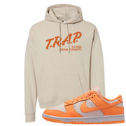 Peach Cream White Low Dunks Hoodie | Trap To Rise Above Poverty, Sand