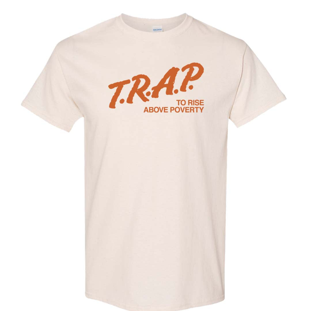 Peach Cream White Low Dunks T Shirt | Trap To Rise Above Poverty, Natural