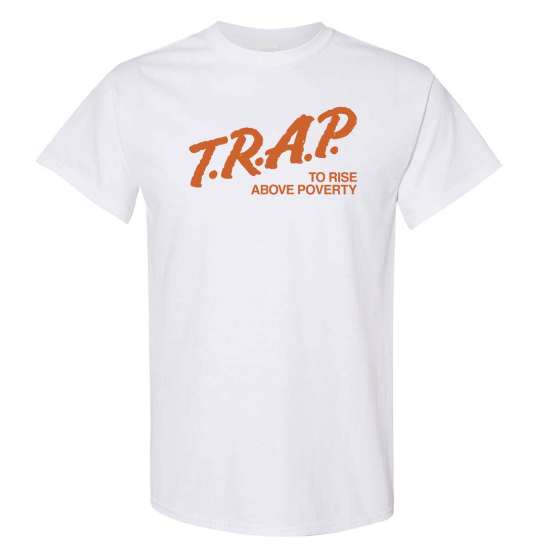 Peach Cream White Low Dunks T Shirt | Trap To Rise Above Poverty, White