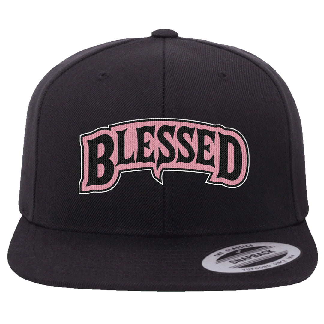 Pink Foam Low Dunks Snapback Hat | Blessed Arch, Black