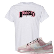 Pink Foam Low Dunks T Shirt | Blessed Arch, Ash