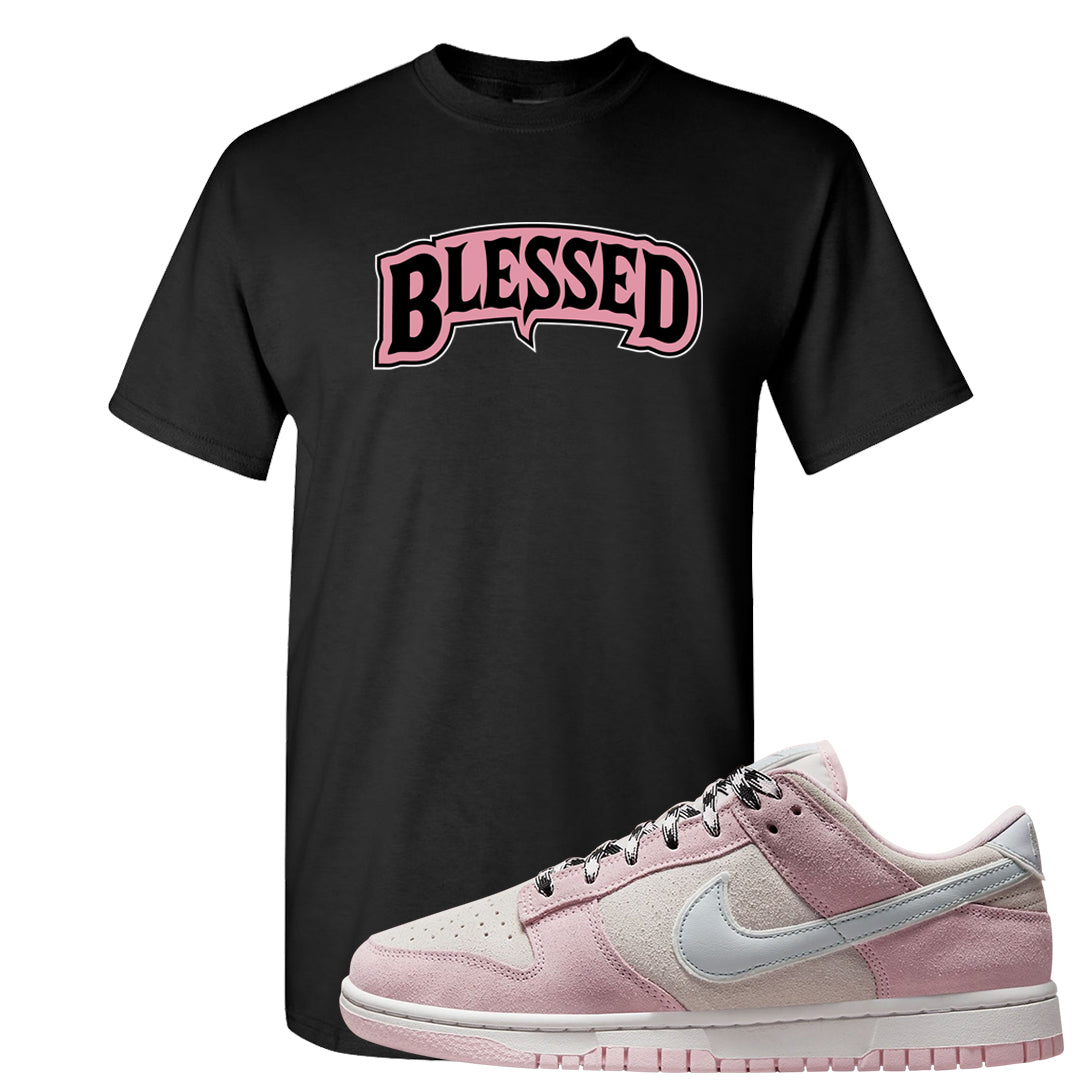 Pink Foam Low Dunks T Shirt | Blessed Arch, Black
