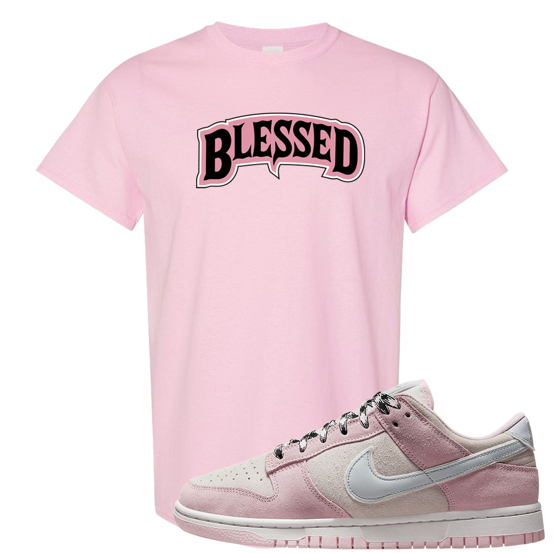 Pink Foam Low Dunks T Shirt | Blessed Arch, Light Pink
