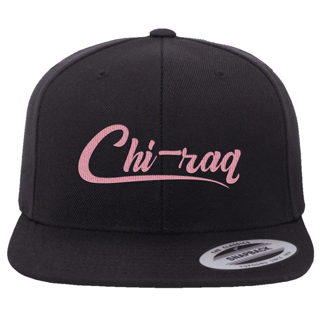 Pink Foam Low Dunks Snapback Hat | Chiraq, Black