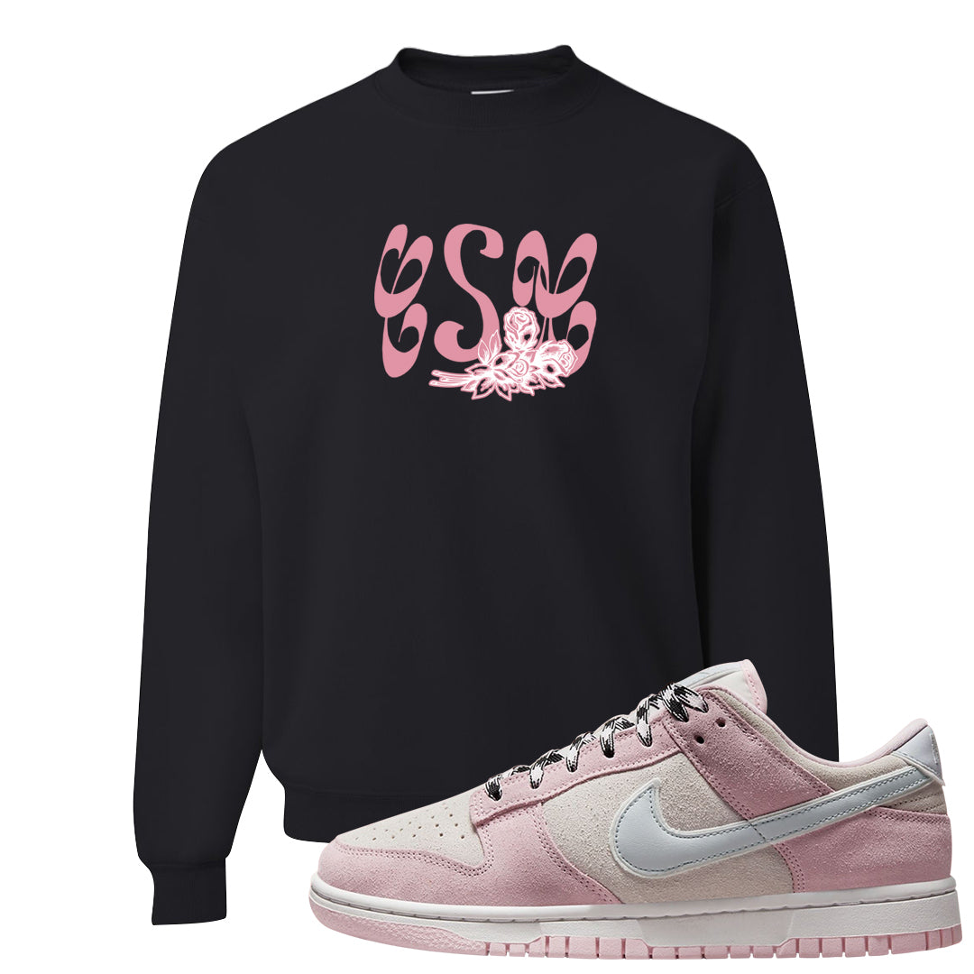 Pink Foam Low Dunks Crewneck Sweatshirt | Certified Sneakerhead, Black