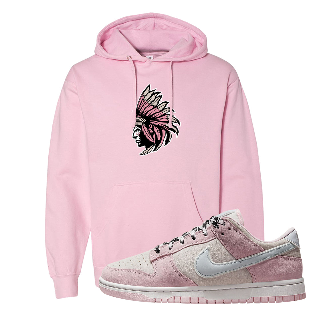 Pink Foam Low Dunks Hoodie | Indian Chief, Light Pink
