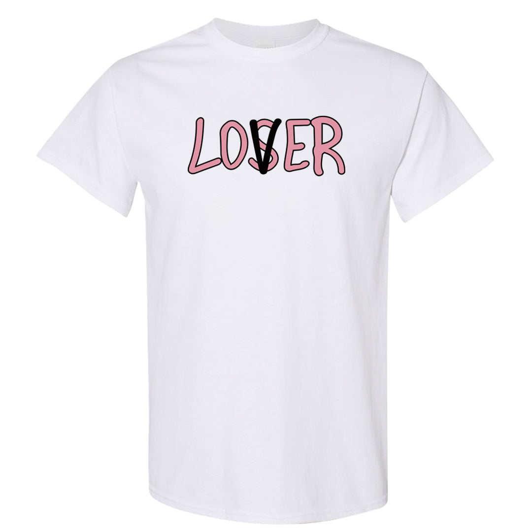 Pink Foam Low Dunks T Shirt | Lover, White