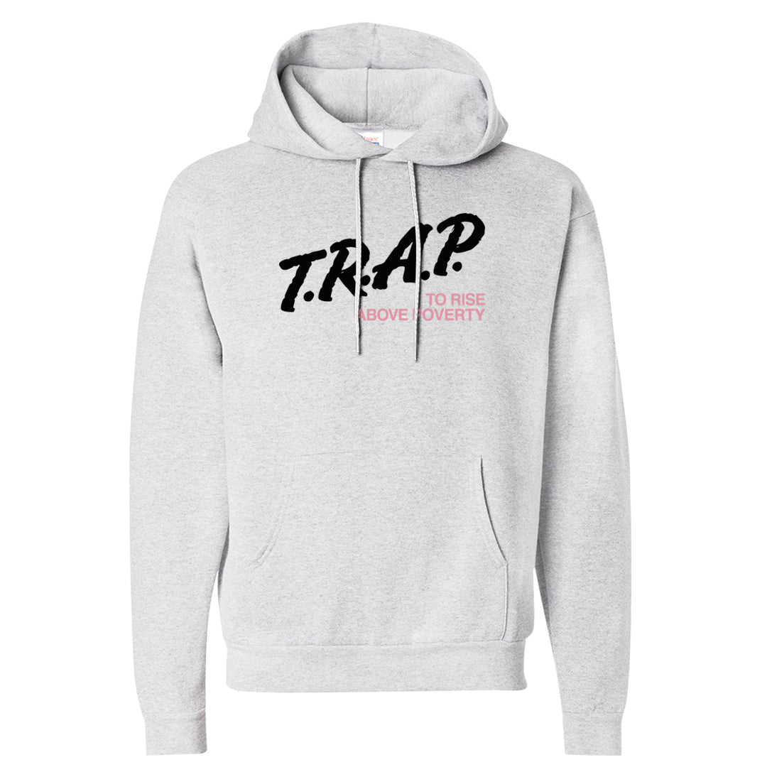 Pink Foam Low Dunks Hoodie | Trap To Rise Above Poverty, Ash