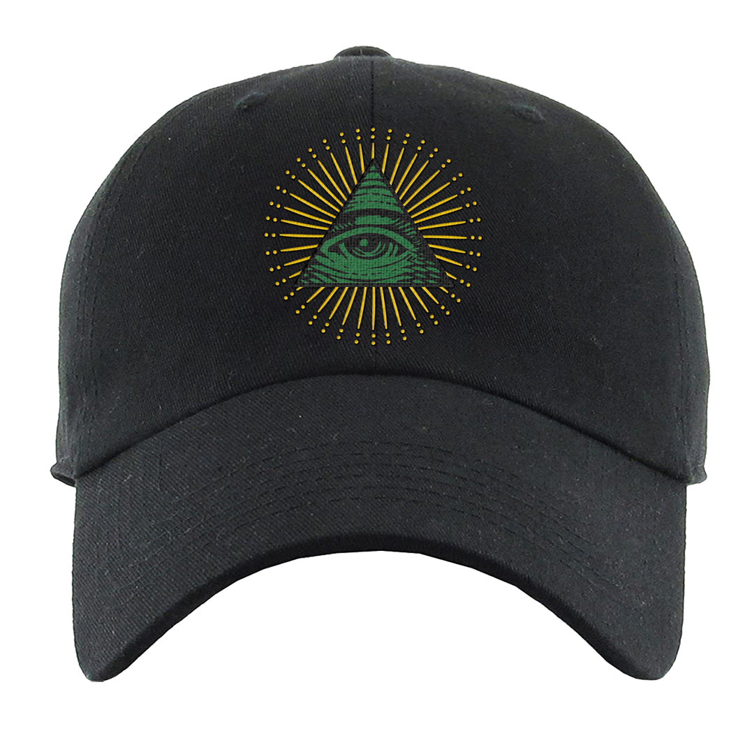 Reverse Brazil Low Dunks Dad Hat | All Seeing Eye, Black