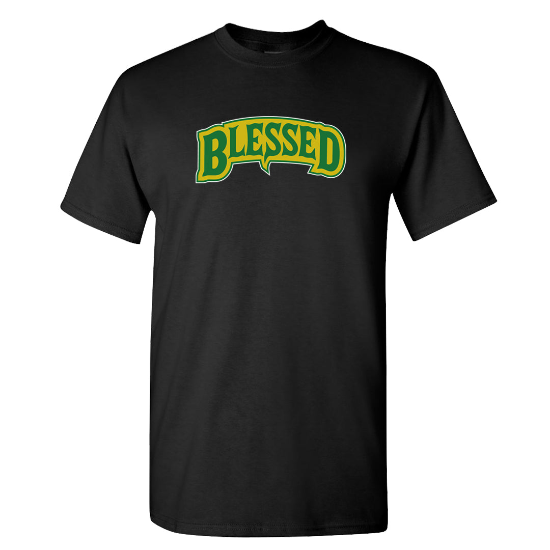 Reverse Brazil Low Dunks T Shirt | Blessed Arch, Black