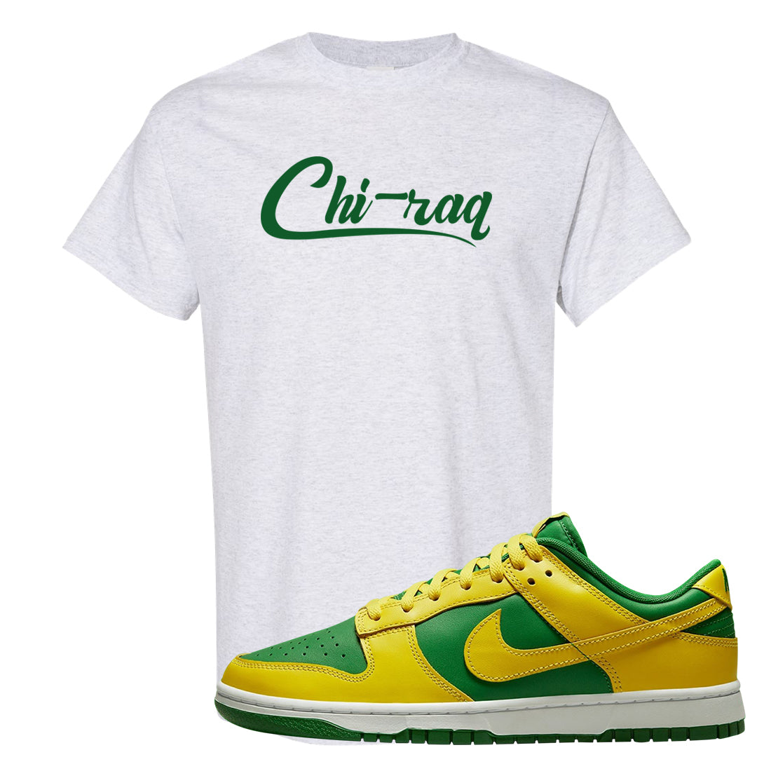 Reverse Brazil Low Dunks T Shirt | Chiraq, Ash