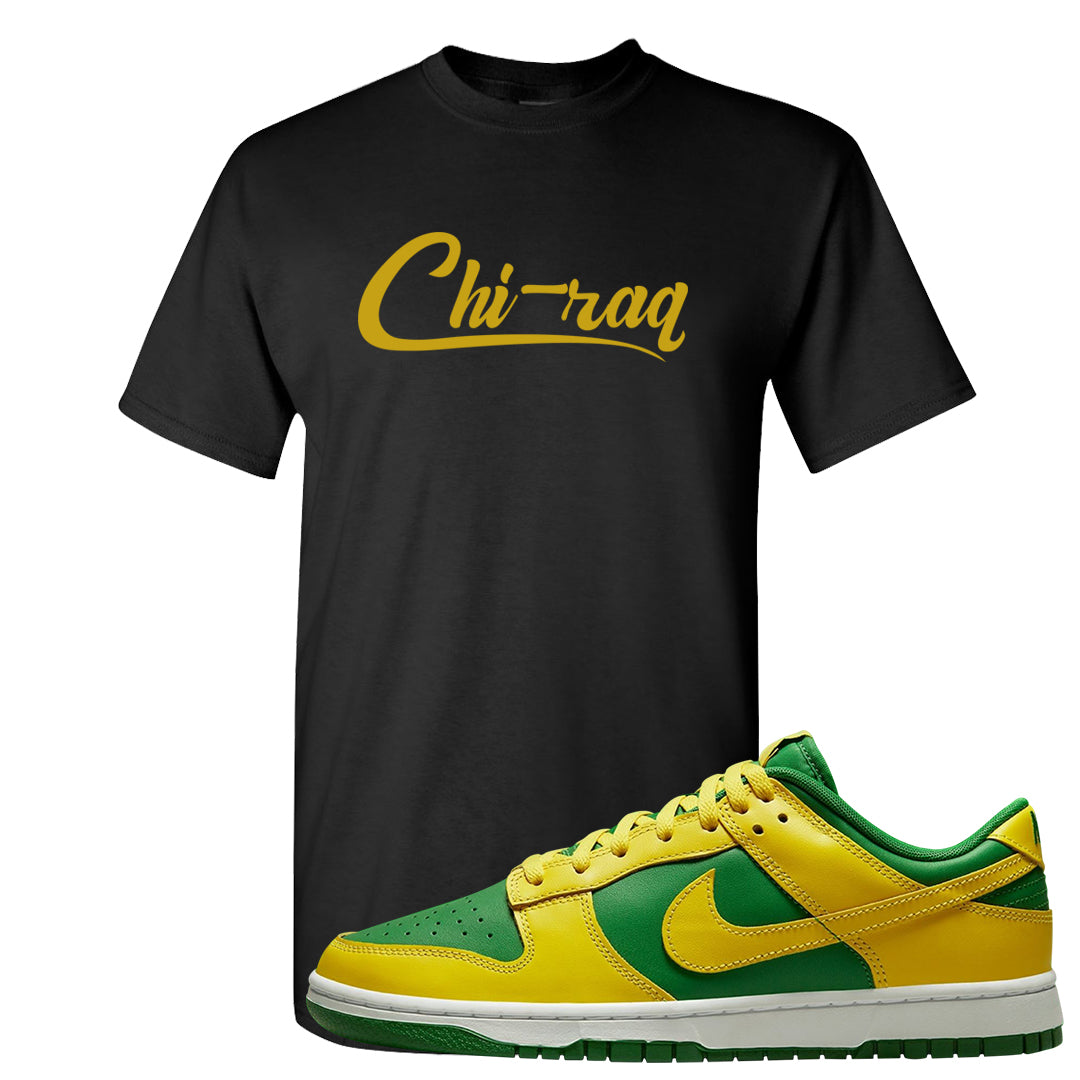 Reverse Brazil Low Dunks T Shirt | Chiraq, Black