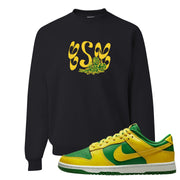 Reverse Brazil Low Dunks Crewneck Sweatshirt | Certified Sneakerhead, Black