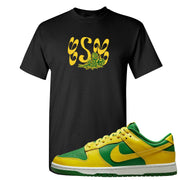 Reverse Brazil Low Dunks T Shirt | Certified Sneakerhead, Black
