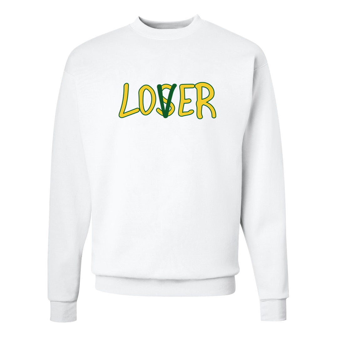 Reverse Brazil Low Dunks Crewneck Sweatshirt | Lover, White