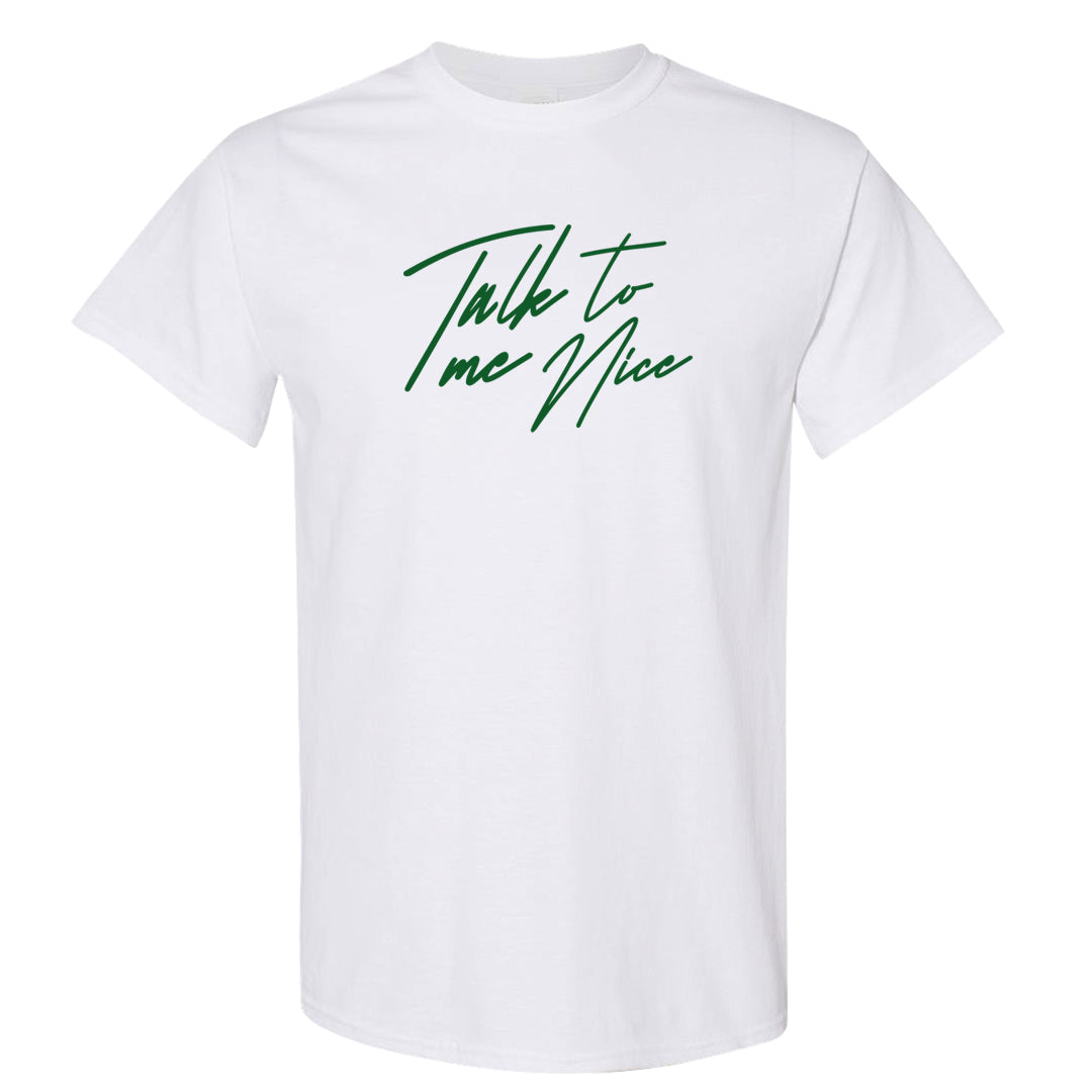 Reverse Brazil Low Dunks T Shirt | Talk To Me Nice, White