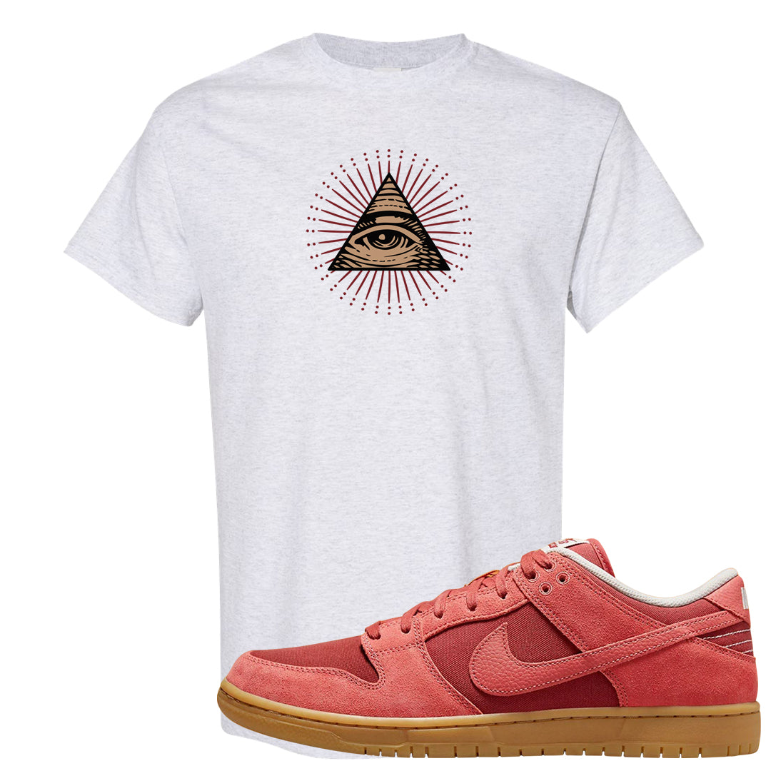 Software Collab Low Dunks T Shirt | All Seeing Eye, Ash