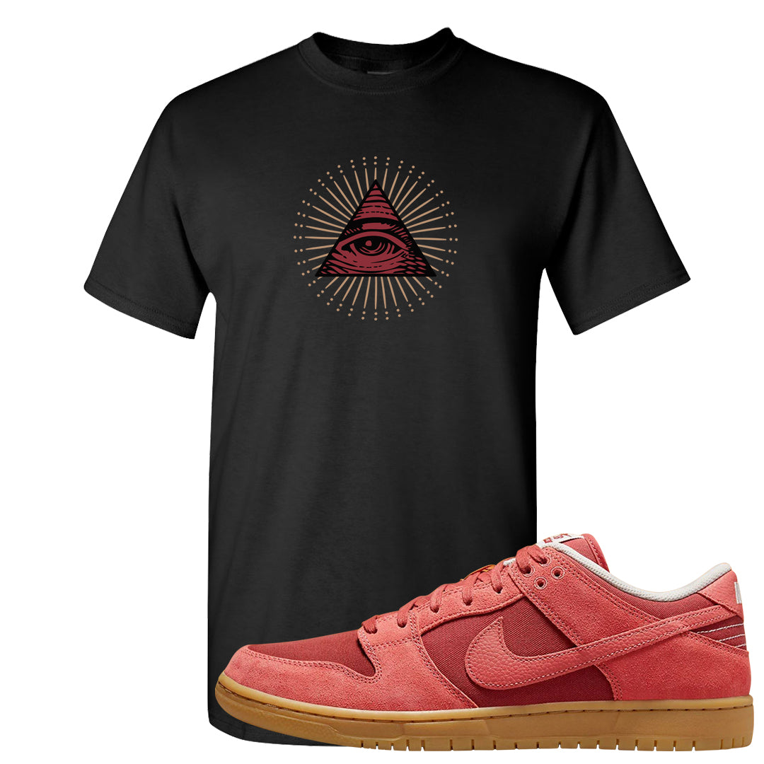 Software Collab Low Dunks T Shirt | All Seeing Eye, Black