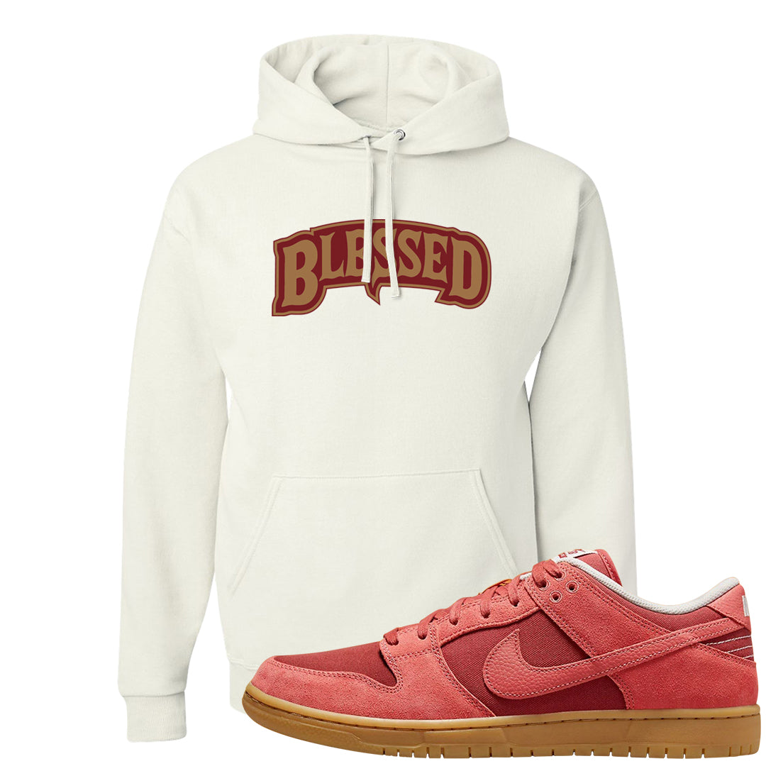Software Collab Low Dunks Hoodie | Blessed Arch, White