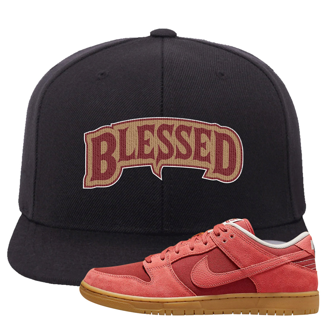 Software Collab Low Dunks Snapback Hat | Blessed Arch, Black
