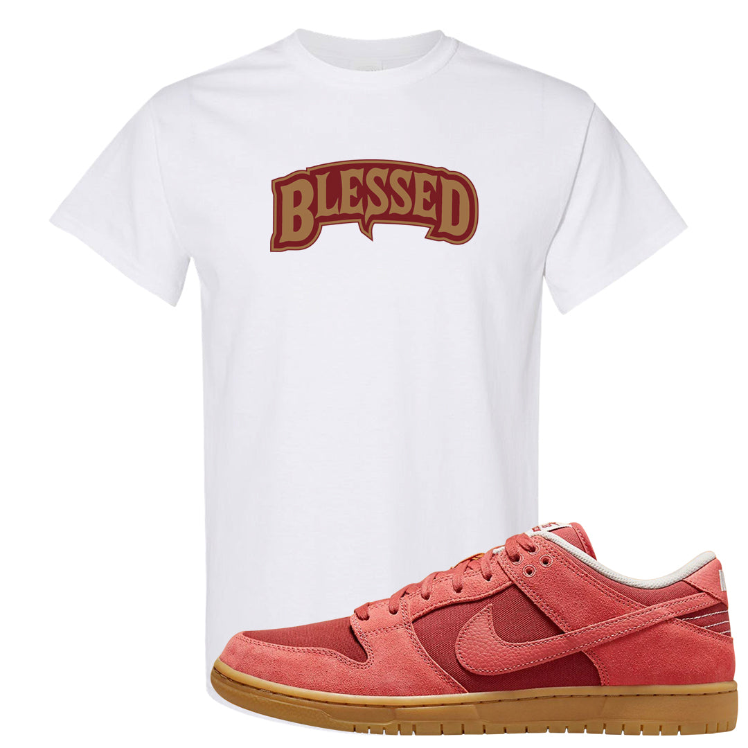 Software Collab Low Dunks T Shirt | Blessed Arch, White