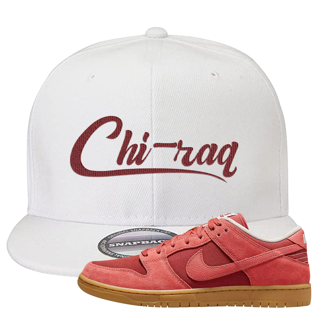Software Collab Low Dunks Snapback Hat | Chiraq, White