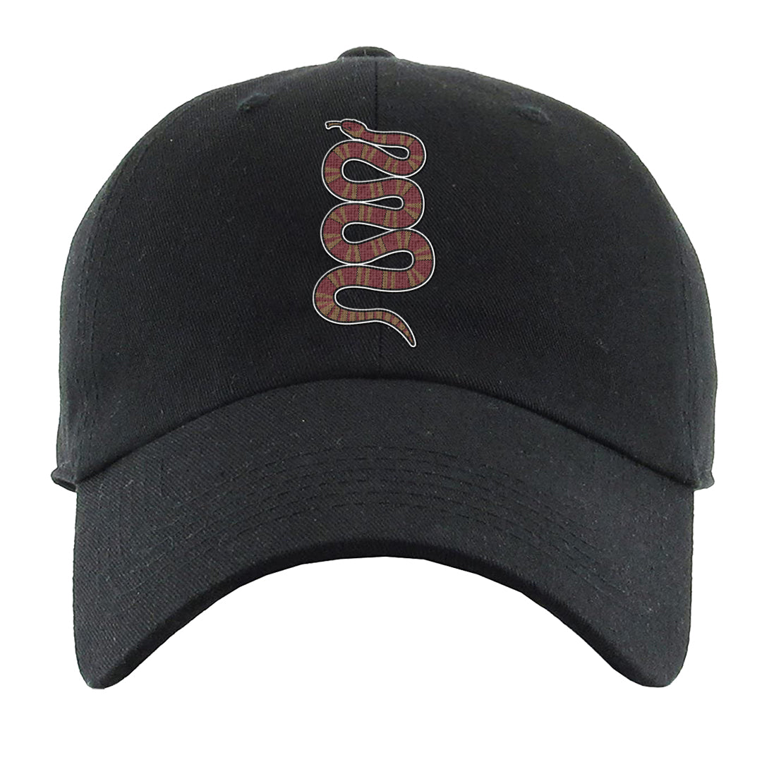 Software Collab Low Dunks Dad Hat | Coiled Snake, Black