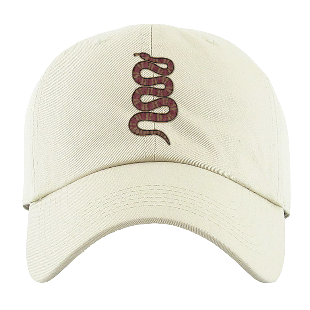 Software Collab Low Dunks Dad Hat | Coiled Snake, White