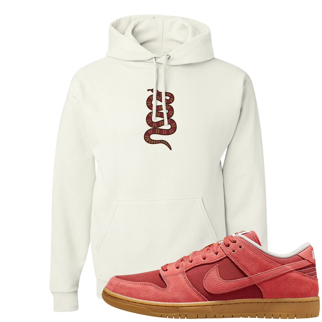 Software Collab Low Dunks Hoodie | Coiled Snake, White