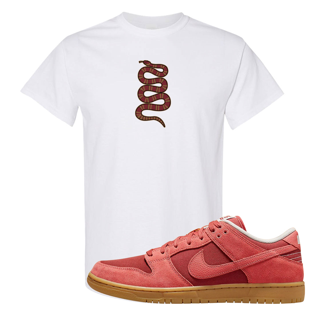 Software Collab Low Dunks T Shirt | Coiled Snake, White