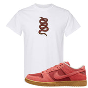 Software Collab Low Dunks T Shirt | Coiled Snake, White