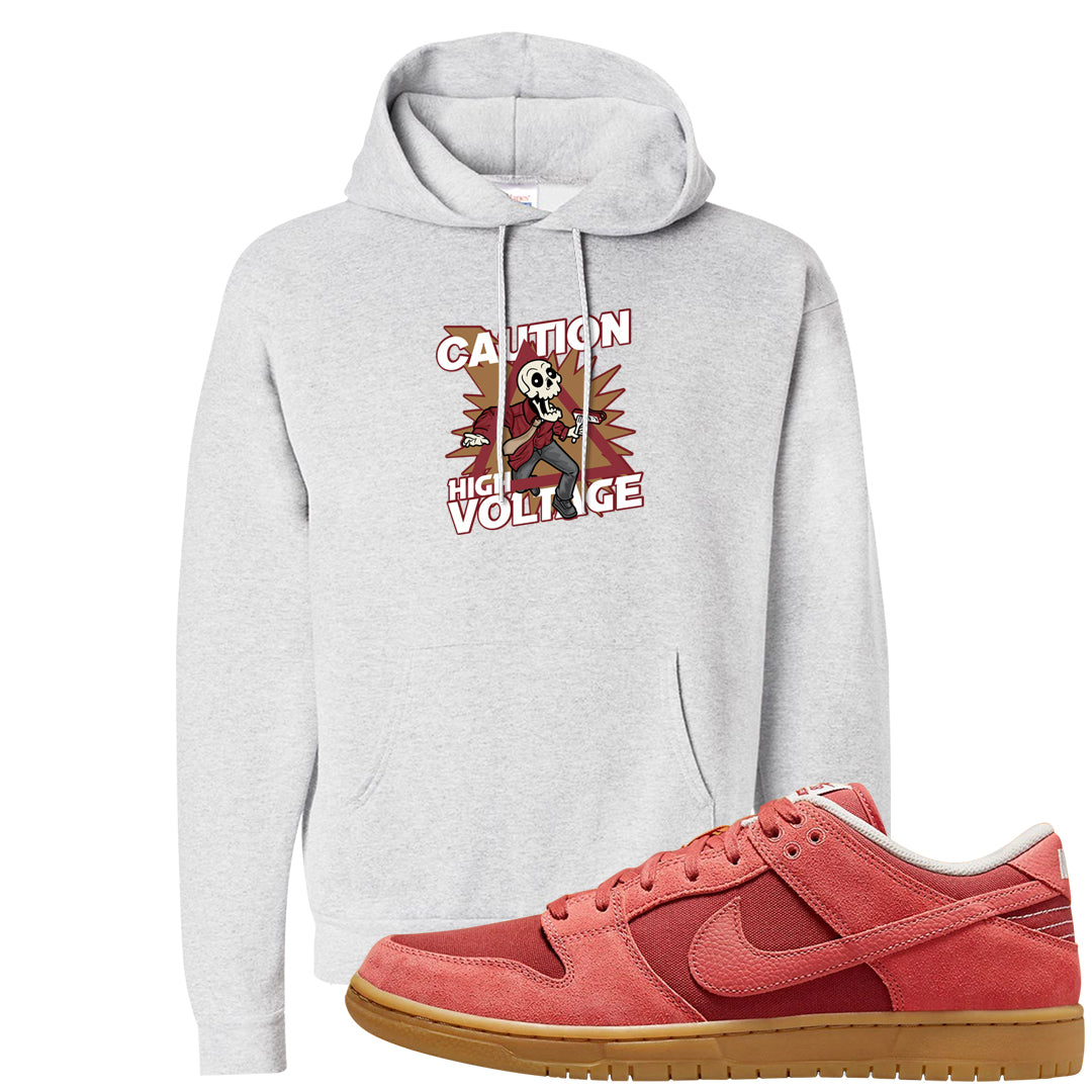Software Collab Low Dunks Hoodie | Caution High Voltage, Ash