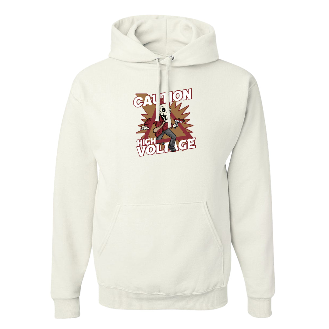Software Collab Low Dunks Hoodie | Caution High Voltage, White