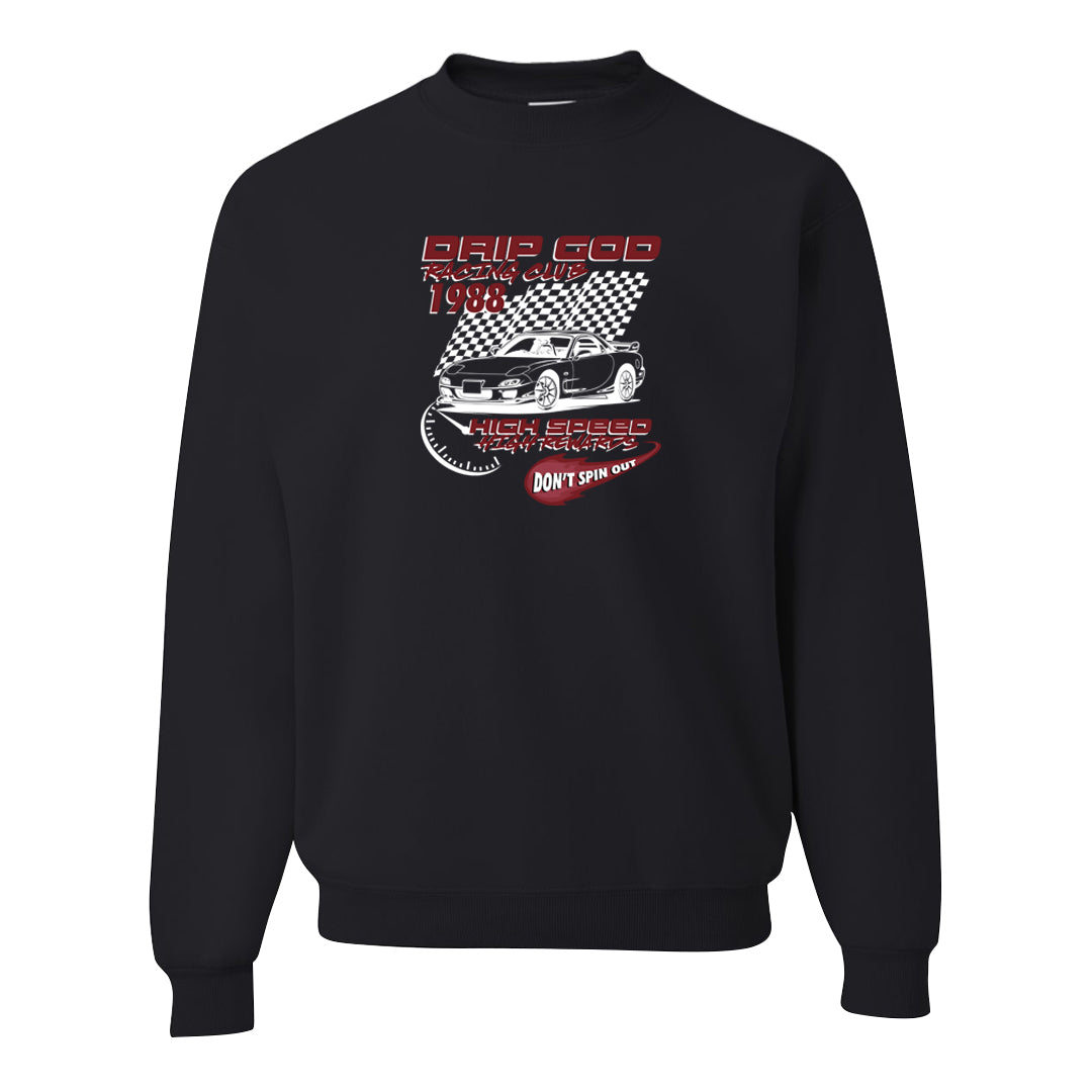 Software Collab Low Dunks Crewneck Sweatshirt | Drip God Racing Club, Black