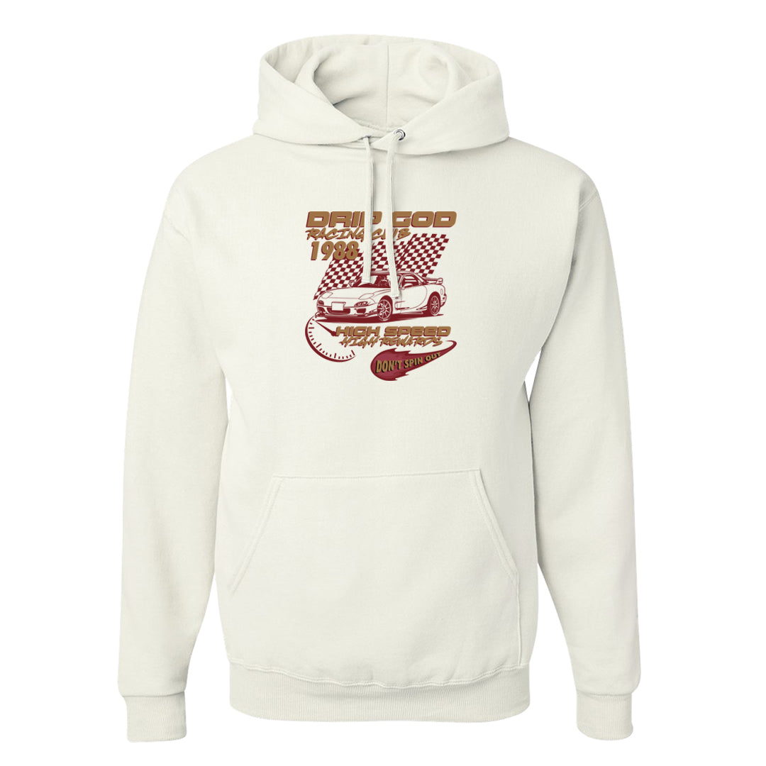 Software Collab Low Dunks Hoodie | Drip God Racing Club, White