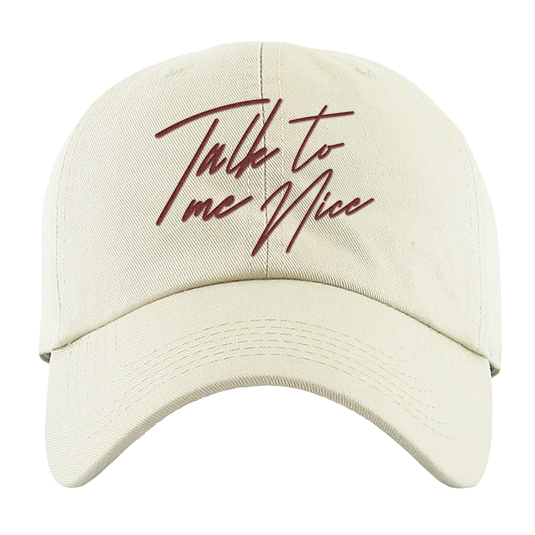 Software Collab Low Dunks Dad Hat | Talk To Me Nice, White