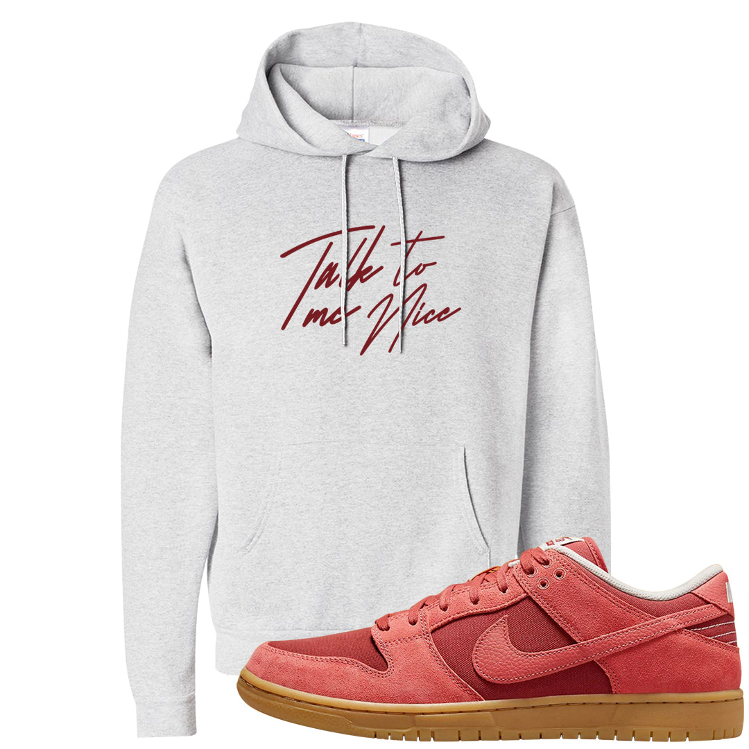 Software Collab Low Dunks Hoodie | Talk To Me Nice, Ash