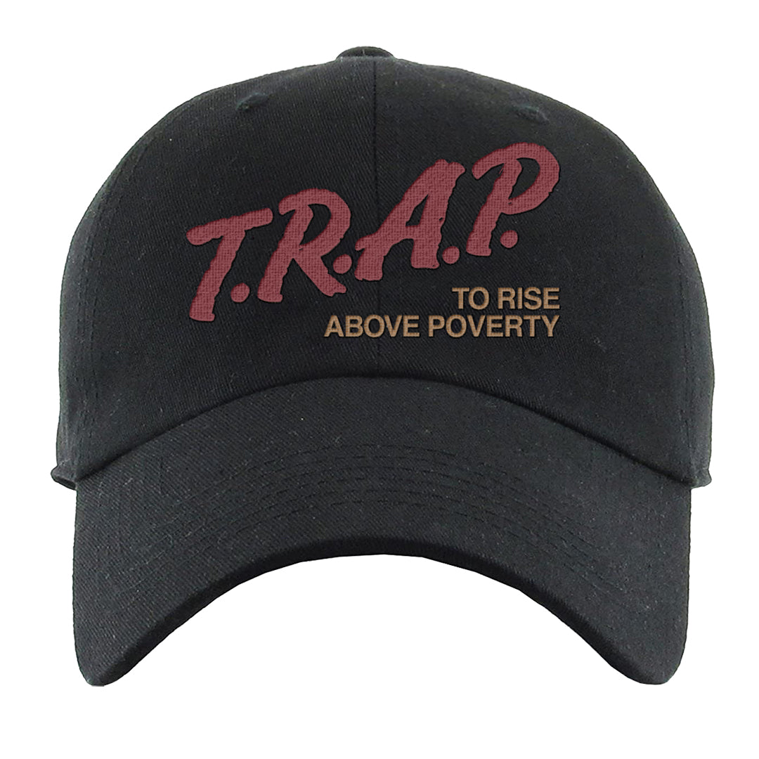 Software Collab Low Dunks Dad Hat | Trap To Rise Above Poverty, Black