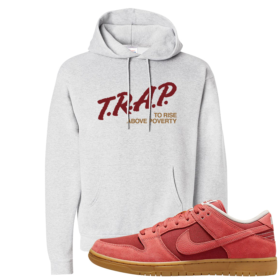 Software Collab Low Dunks Hoodie | Trap To Rise Above Poverty, Ash