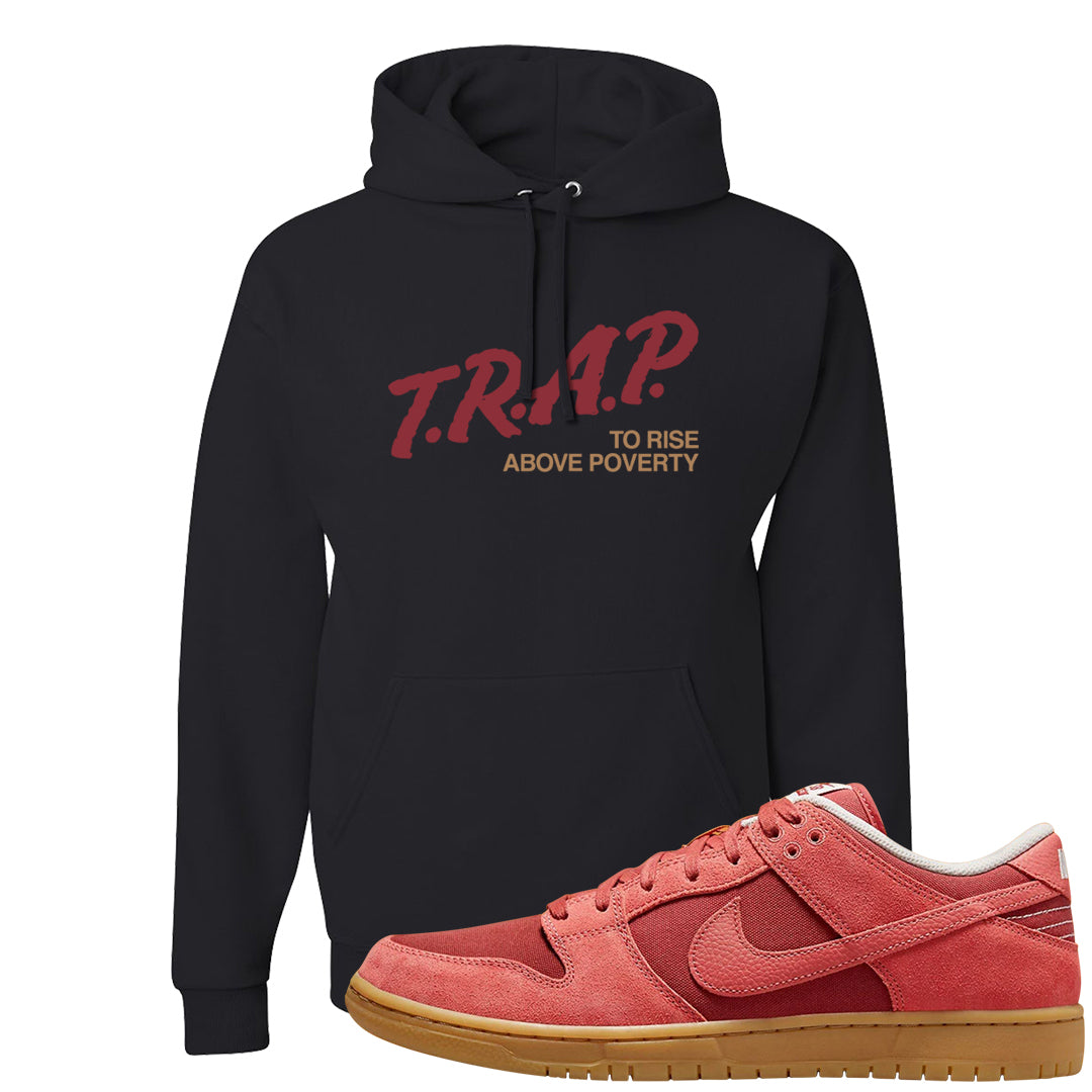 Software Collab Low Dunks Hoodie | Trap To Rise Above Poverty, Black
