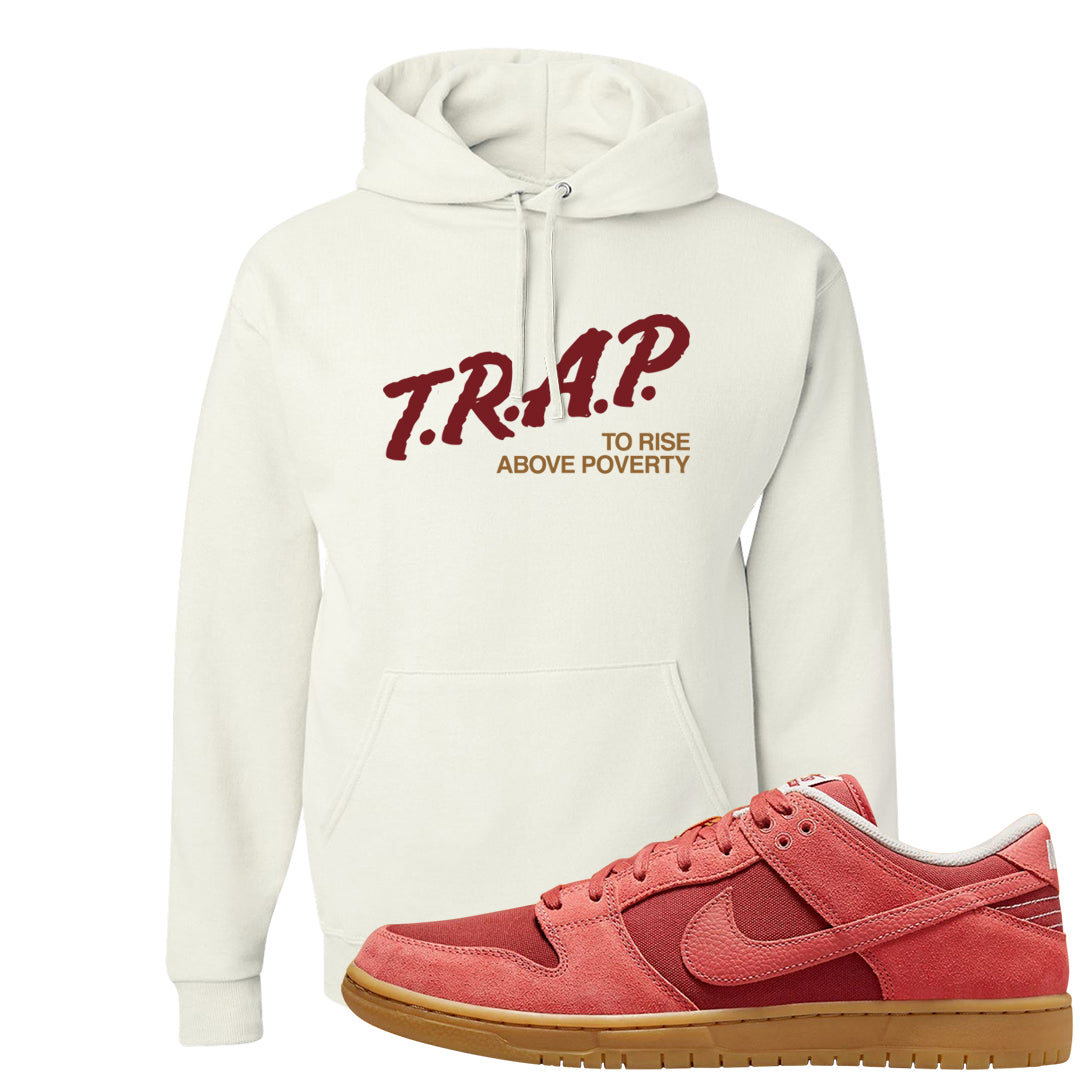 Software Collab Low Dunks Hoodie | Trap To Rise Above Poverty, White